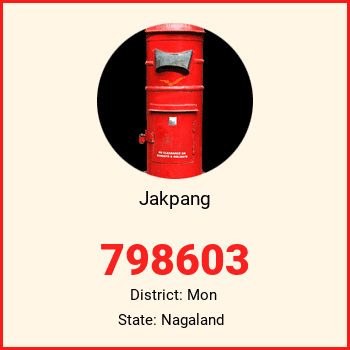 Jakpang pin code, district Mon in Nagaland