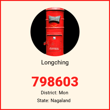 Longching pin code, district Mon in Nagaland