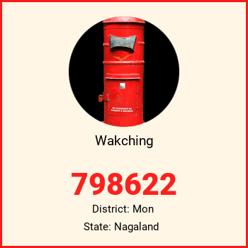 Wakching pin code, district Mon in Nagaland