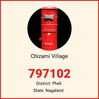 Chizami Village pin code, district Phek in Nagaland
