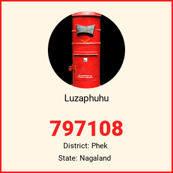 Luzaphuhu pin code, district Phek in Nagaland