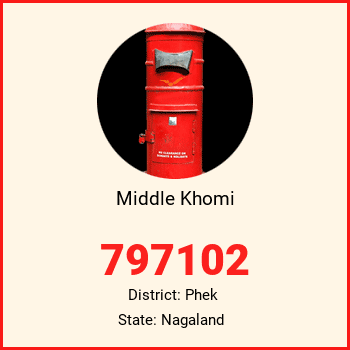 Middle Khomi pin code, district Phek in Nagaland