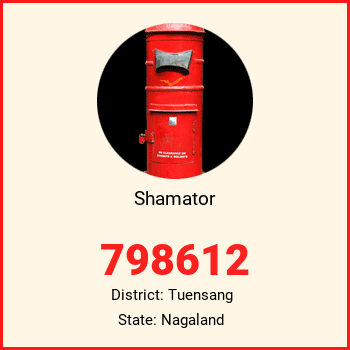 Shamator pin code, district Tuensang in Nagaland