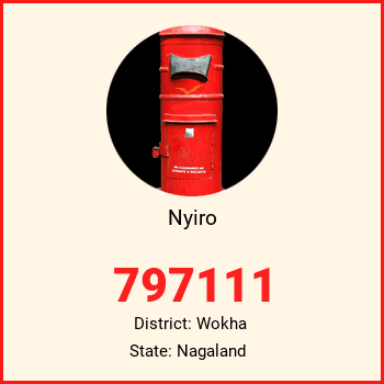 Nyiro pin code, district Wokha in Nagaland