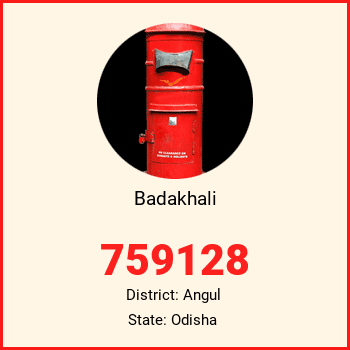Badakhali pin code, district Angul in Odisha