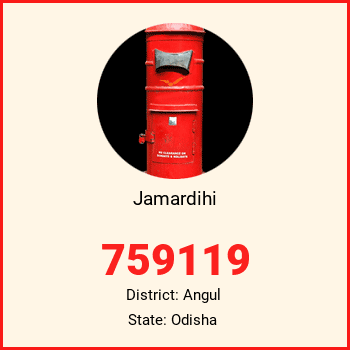 Jamardihi pin code, district Angul in Odisha