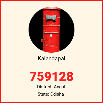 Kalandapal pin code, district Angul in Odisha