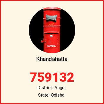 Khandahatta pin code, district Angul in Odisha