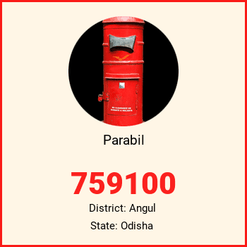 Parabil pin code, district Angul in Odisha