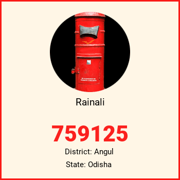 Rainali pin code, district Angul in Odisha