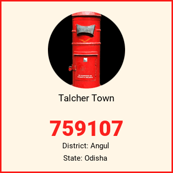 Talcher Town pin code, district Angul in Odisha
