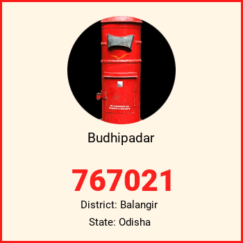 Budhipadar pin code, district Balangir in Odisha