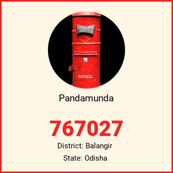 Pandamunda pin code, district Balangir in Odisha