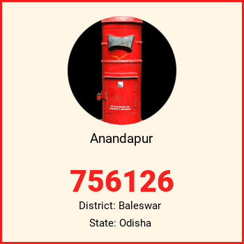 Anandapur pin code, district Baleswar in Odisha