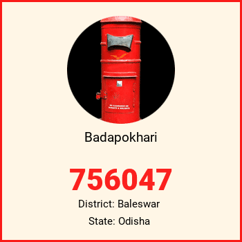 Badapokhari pin code, district Baleswar in Odisha