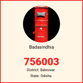 Badasindhia pin code, district Baleswar in Odisha