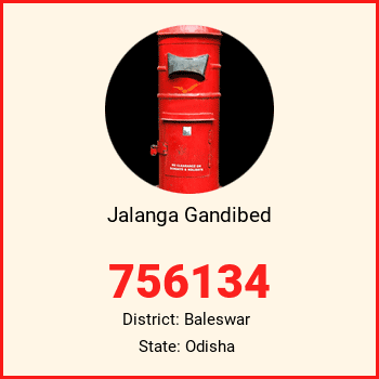 Jalanga Gandibed pin code, district Baleswar in Odisha