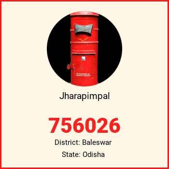 Jharapimpal pin code, district Baleswar in Odisha
