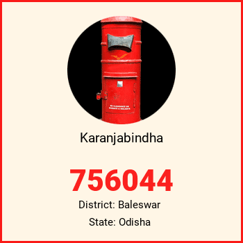 Karanjabindha pin code, district Baleswar in Odisha