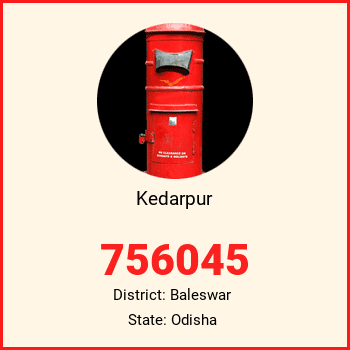 Kedarpur pin code, district Baleswar in Odisha