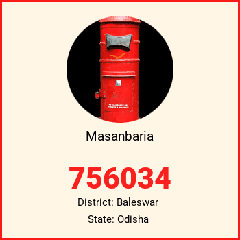 Masanbaria pin code, district Baleswar in Odisha