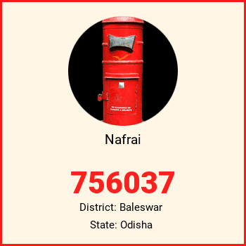Nafrai pin code, district Baleswar in Odisha