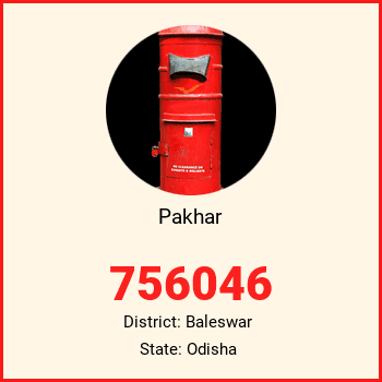 Pakhar pin code, district Baleswar in Odisha