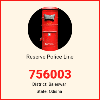 Reserve Police Line pin code, district Baleswar in Odisha