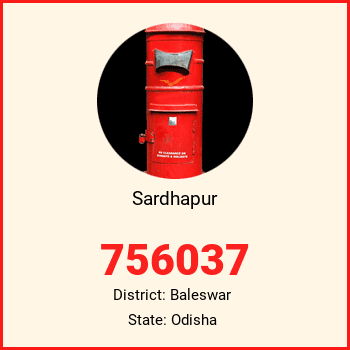 Sardhapur pin code, district Baleswar in Odisha