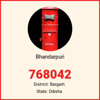 Bhandarpuri pin code, district Bargarh in Odisha