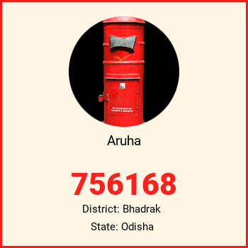Aruha pin code, district Bhadrak in Odisha