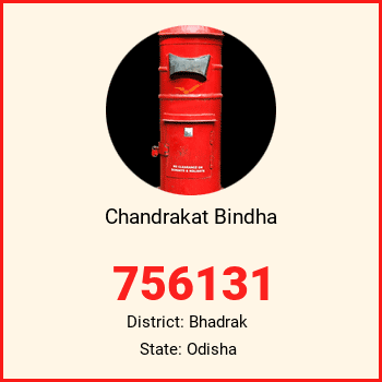 Chandrakat Bindha pin code, district Bhadrak in Odisha