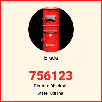 Erada pin code, district Bhadrak in Odisha