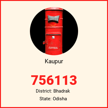 Kaupur pin code, district Bhadrak in Odisha