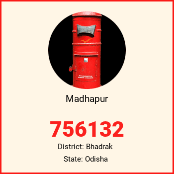 Madhapur pin code, district Bhadrak in Odisha