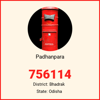Padhanpara pin code, district Bhadrak in Odisha