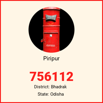 Piripur pin code, district Bhadrak in Odisha