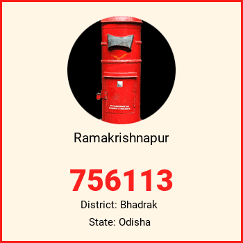 Ramakrishnapur pin code, district Bhadrak in Odisha