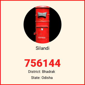 Silandi pin code, district Bhadrak in Odisha