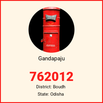 Gandapaju pin code, district Boudh in Odisha