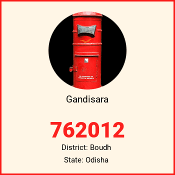 Gandisara pin code, district Boudh in Odisha