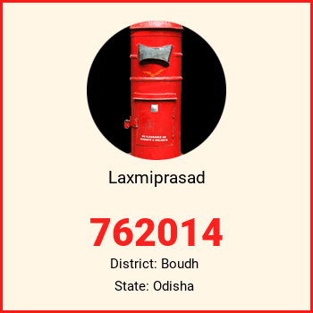 Laxmiprasad pin code, district Boudh in Odisha