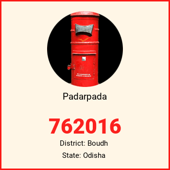 Padarpada pin code, district Boudh in Odisha
