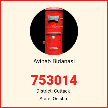 Avinab Bidanasi pin code, district Cuttack in Odisha