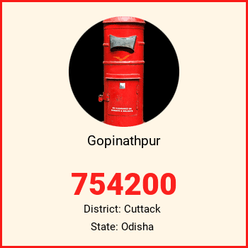 Gopinathpur pin code, district Cuttack in Odisha