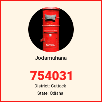 Jodamuhana pin code, district Cuttack in Odisha