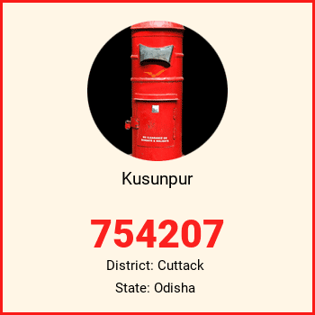 Kusunpur pin code, district Cuttack in Odisha