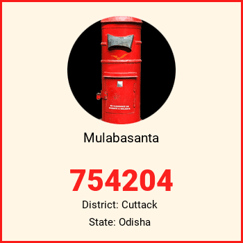 Mulabasanta pin code, district Cuttack in Odisha