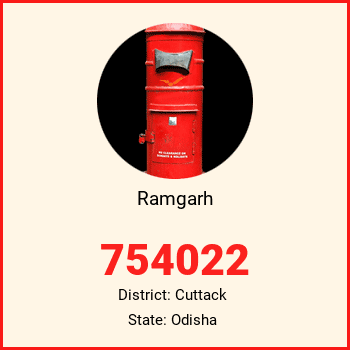 Ramgarh pin code, district Cuttack in Odisha