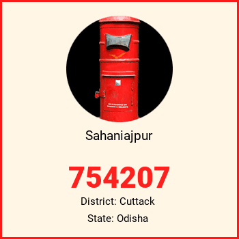 Sahaniajpur pin code, district Cuttack in Odisha